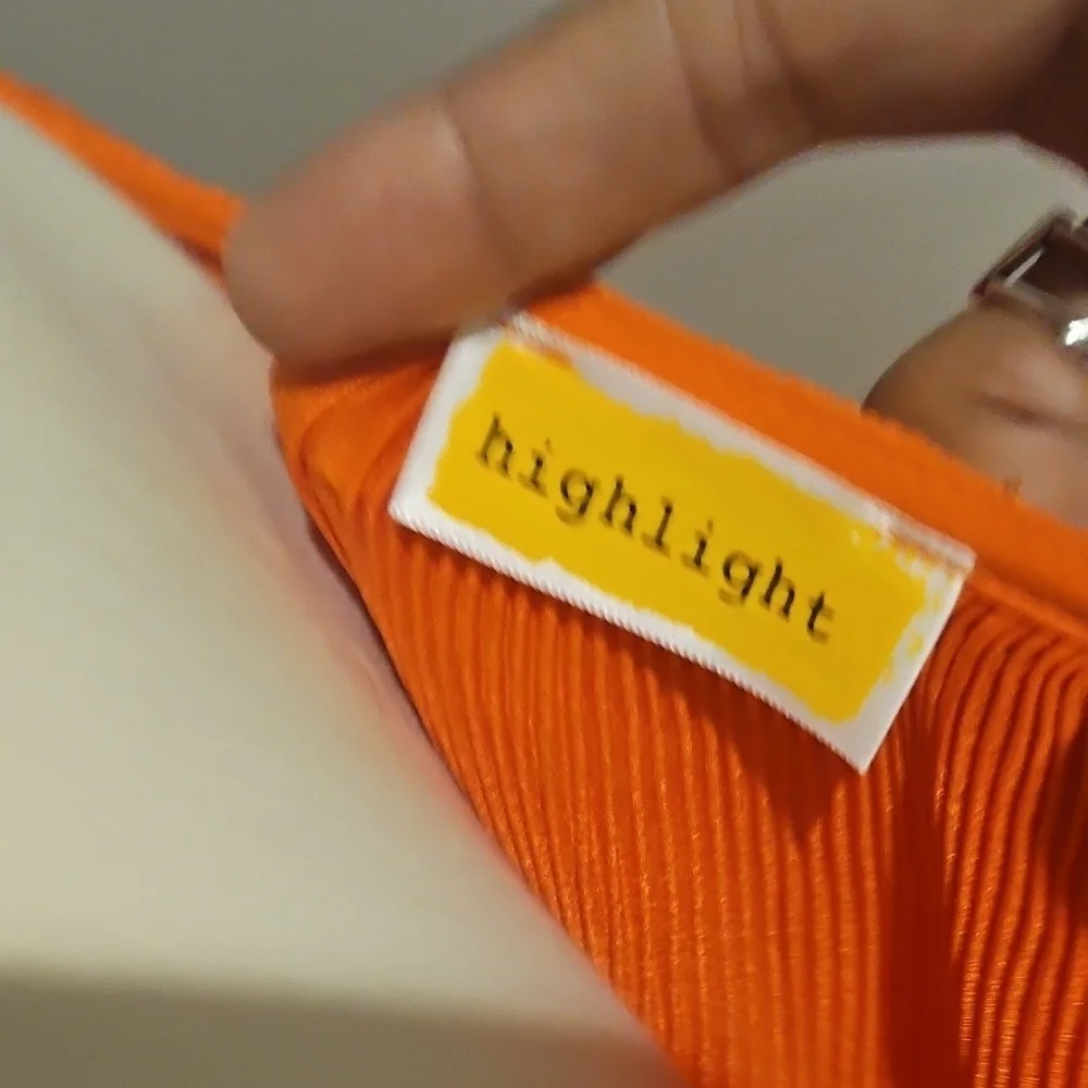 Elegant Orange Off-Shoulder Blouse - Picture 5 of 6